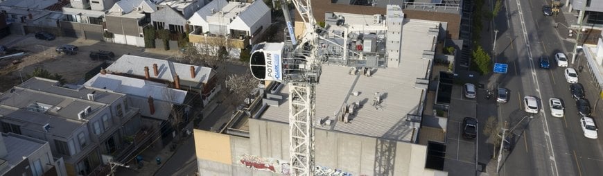 First Potain MCH 175A in Melbourne works amidst space constraints
